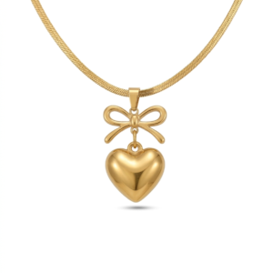 Cherished-Bow-Heart-Chain-Veda-Finery