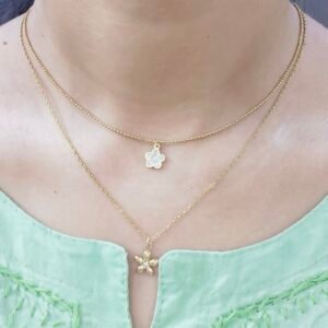 Double-Layered-Flower-Necklace