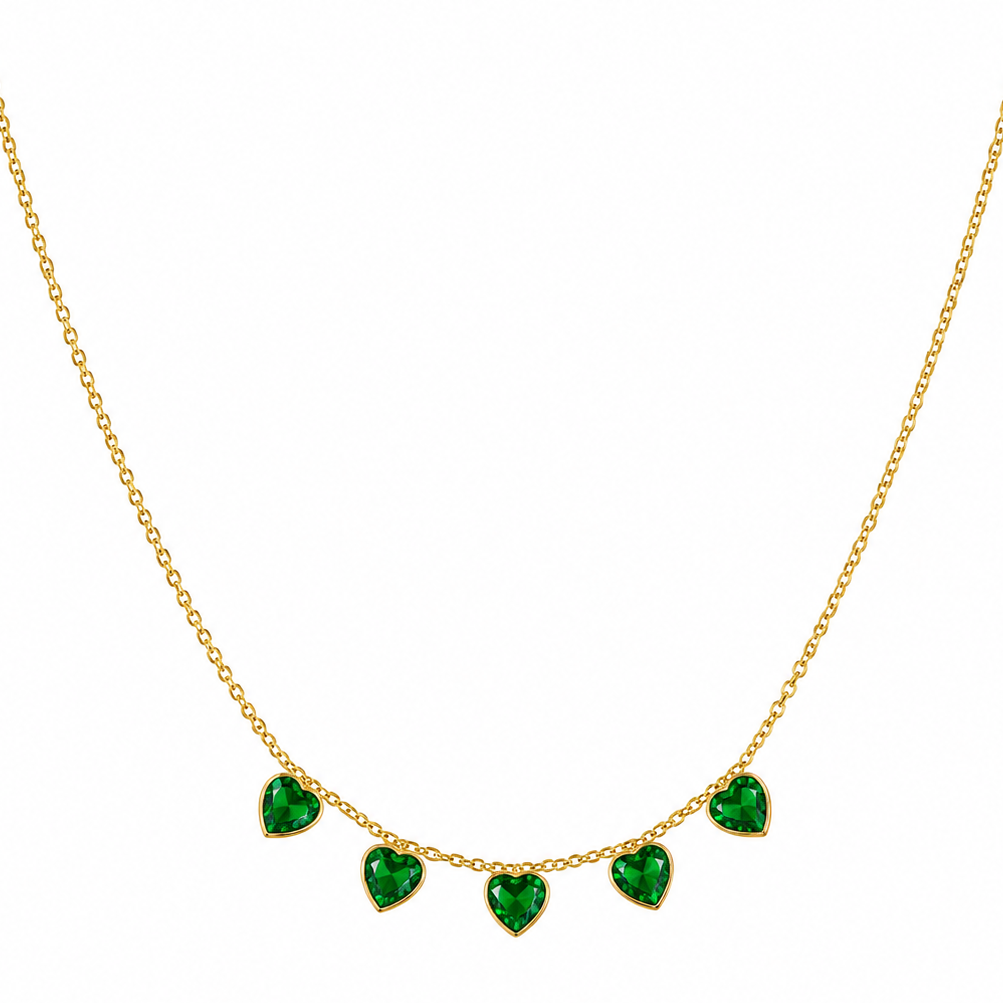 Emerald-Amour-Heart-Drop-Necklace-Veda-Finery