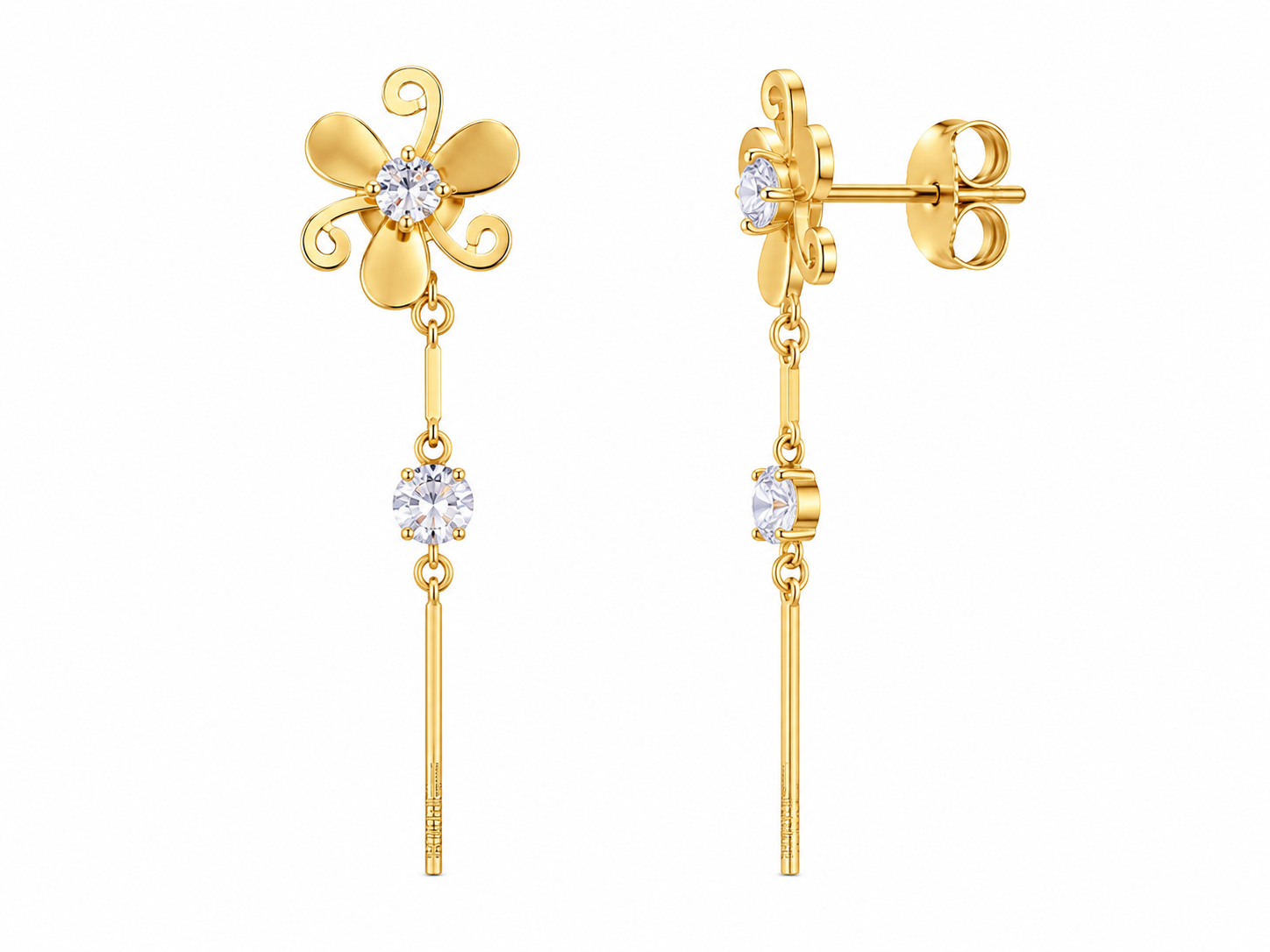 Floral-Drop-Earrings