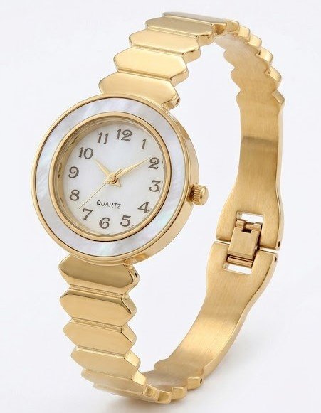 Geometric Gold Watch -Veda Finery