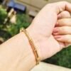 Golden Bamboo Kada cum Bangle -Veda Finery