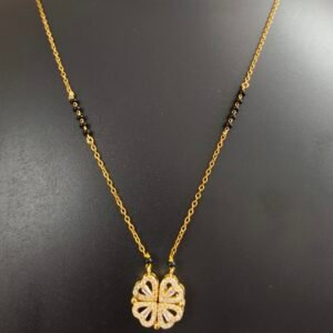 Hearts cum Four-Leaf Clover Mangalsutra