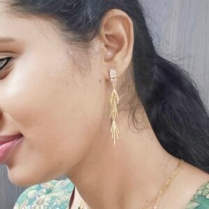 Tiered Flora Crystal Drops Earrings - Veda Finery