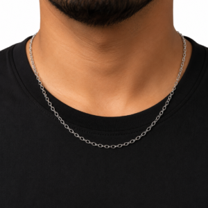 Silver Anchor Link Chain