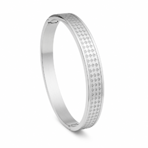 Titan Weave Men's Silver Kada and bracelet