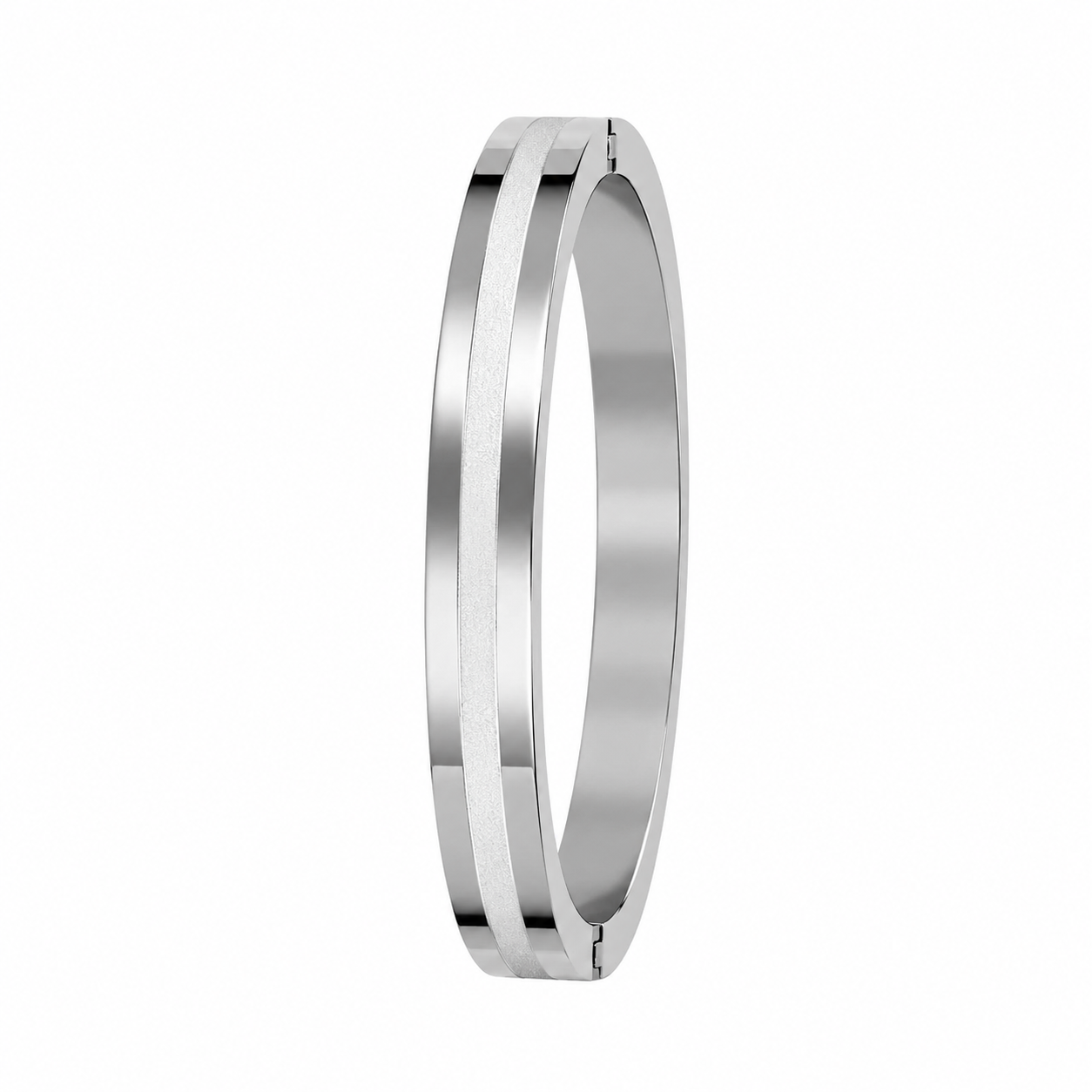Men’s Two-Tone Hinged Kada Bracelet
