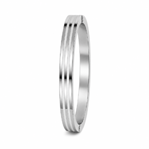 Silver Ridge Men's Kada Bracelet |Premium Stainless Steel Silver Kada for Men VedaFinery