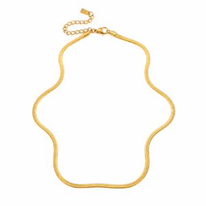 Men's premium gold-tone Royal Snake Chain with a sleek snake chain design.
