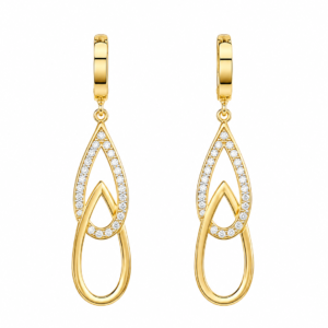 Infinity bloom earrings
