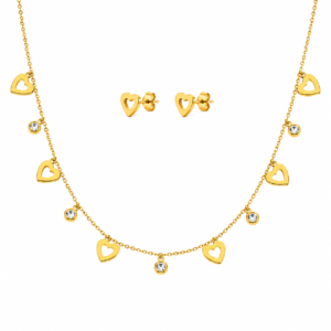Sweetheart Necklace & Earring Set