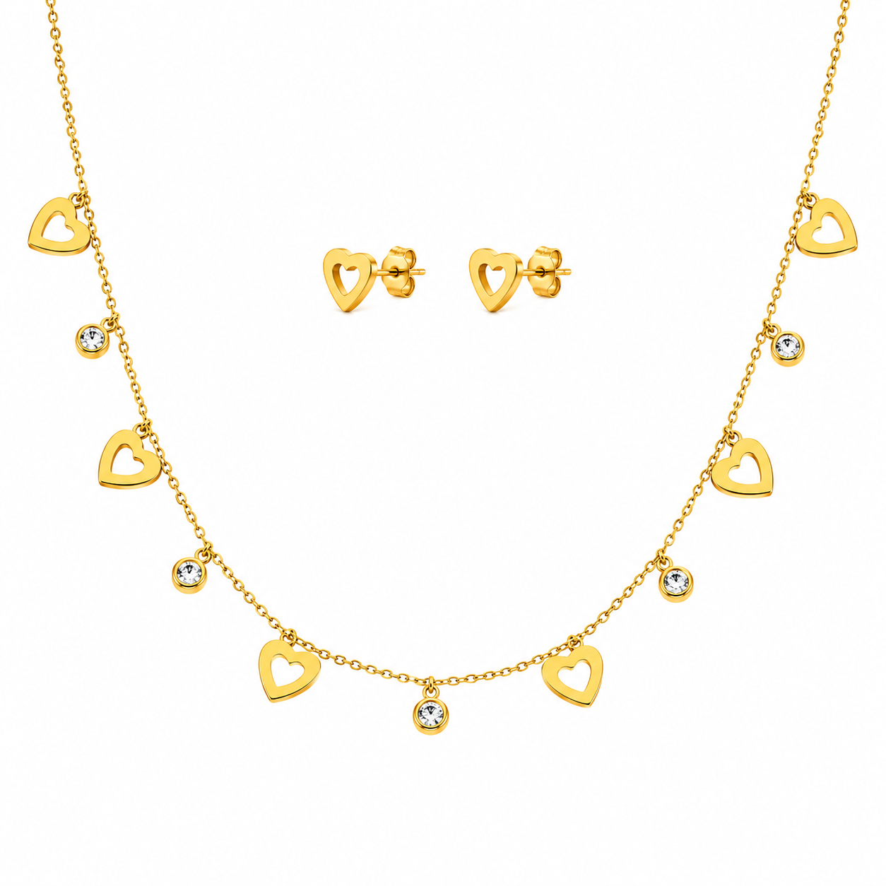 Sweetheart Necklace & Earring Set