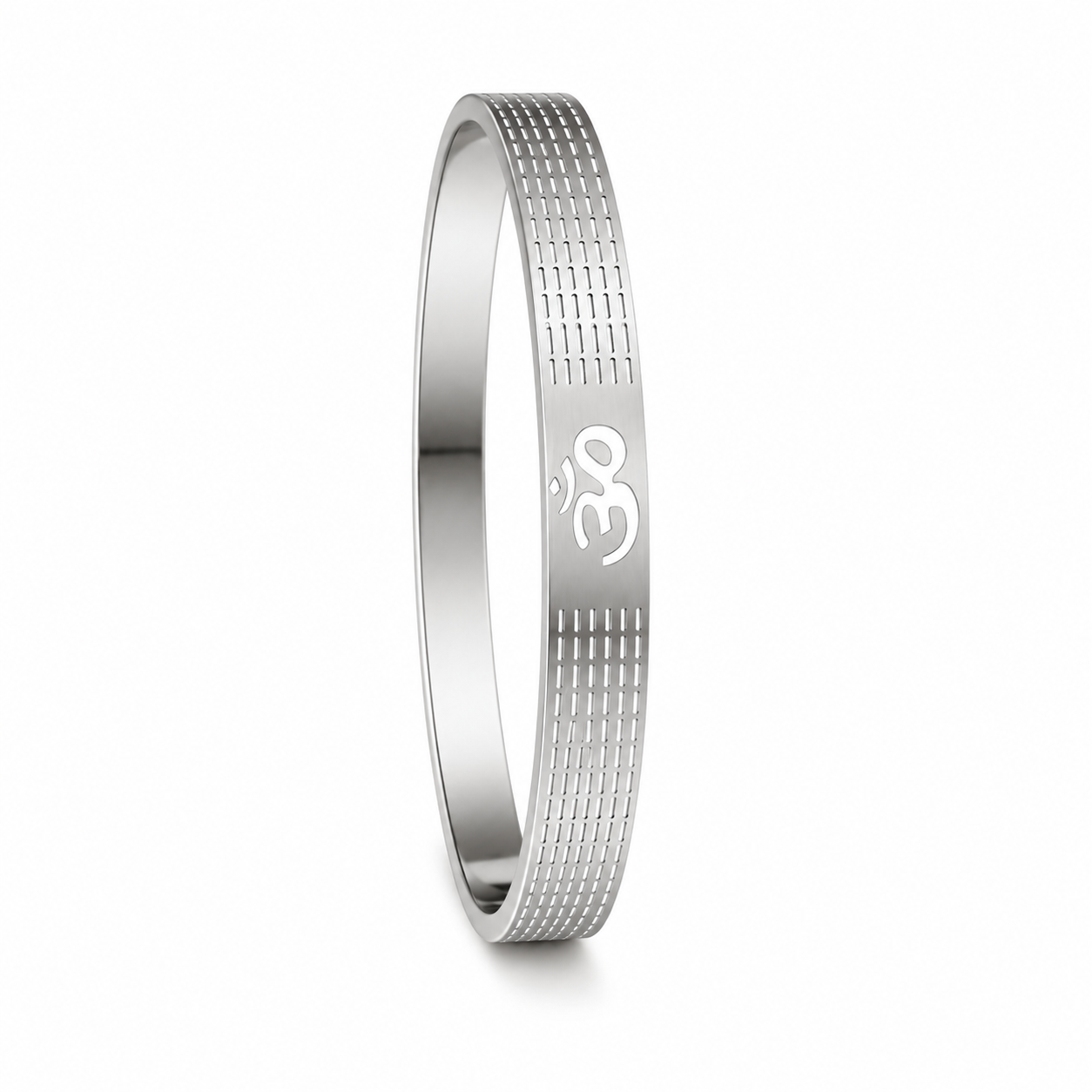 Silver Om Kada for Men