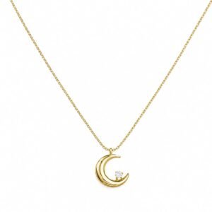 viral moon Pendant Necklace - Veda Finery