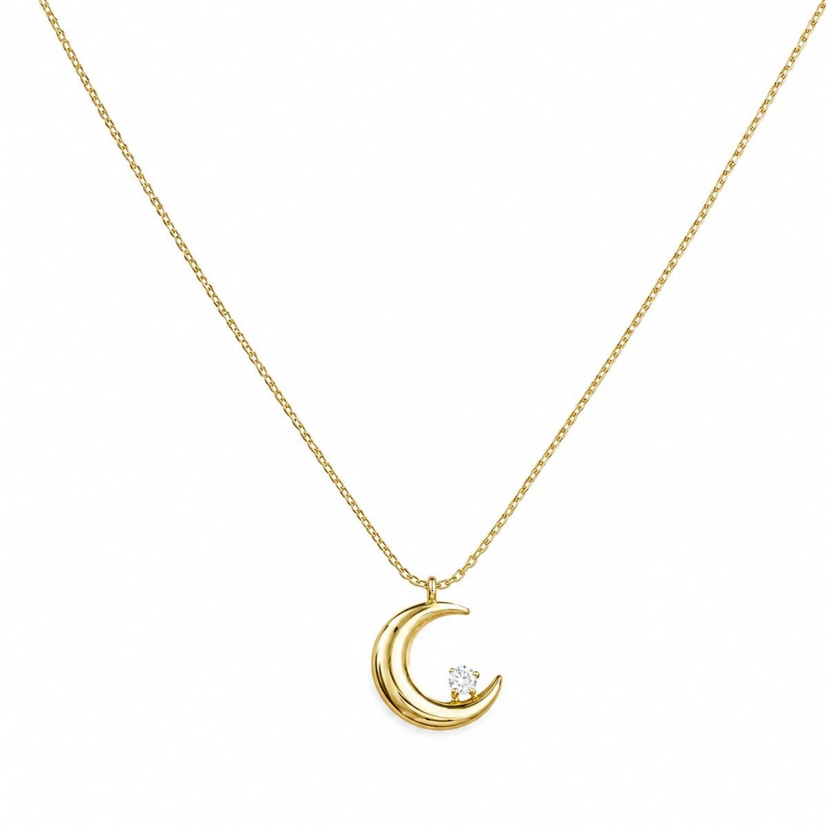 viral moon Pendant Necklace - Veda Finery
