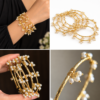 Pearl Adjustable Bangles for Women – Water & Sweat Proof Anti-Tarnish Jewellery