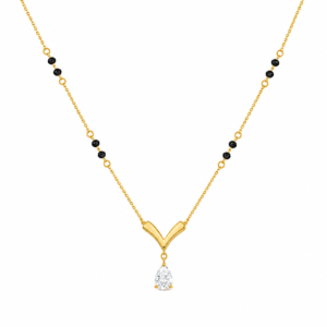Anti-Tarnish Waterproof Stainless Steel Black Beads Mangalsutra