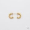 Golden Love Loop Heart Hoop Earrings for Women