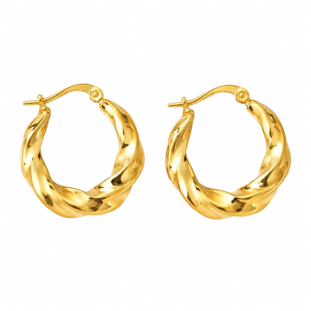 anti-tarnish hoop-earrings