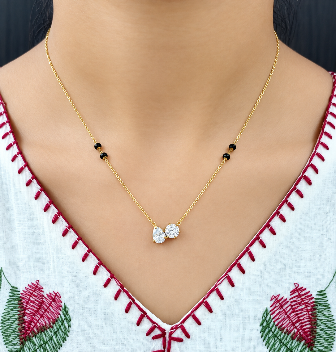 Minimalist Stone Mangalsutra for Women