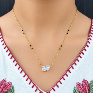 Stainless steel 18k gold pvd plated Mangalsutra